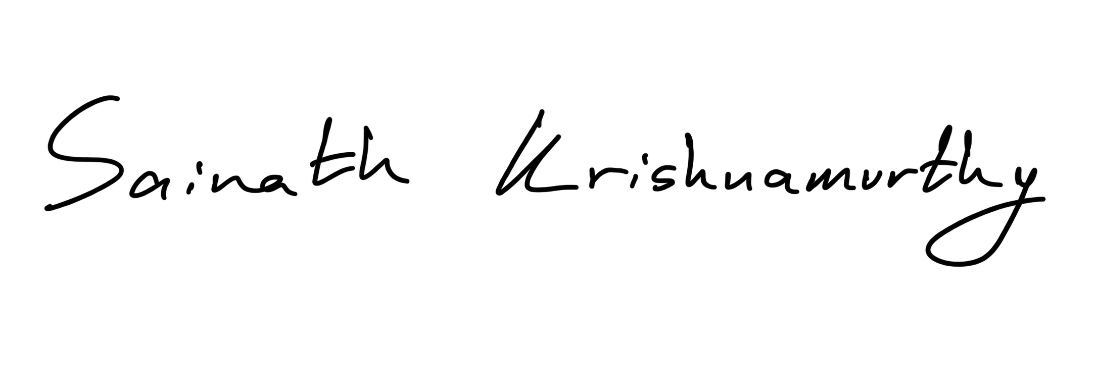 Sainath Krishnamurthy signature
